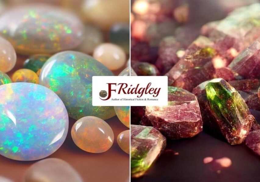 Colorful gemstones and crystals displayed together.